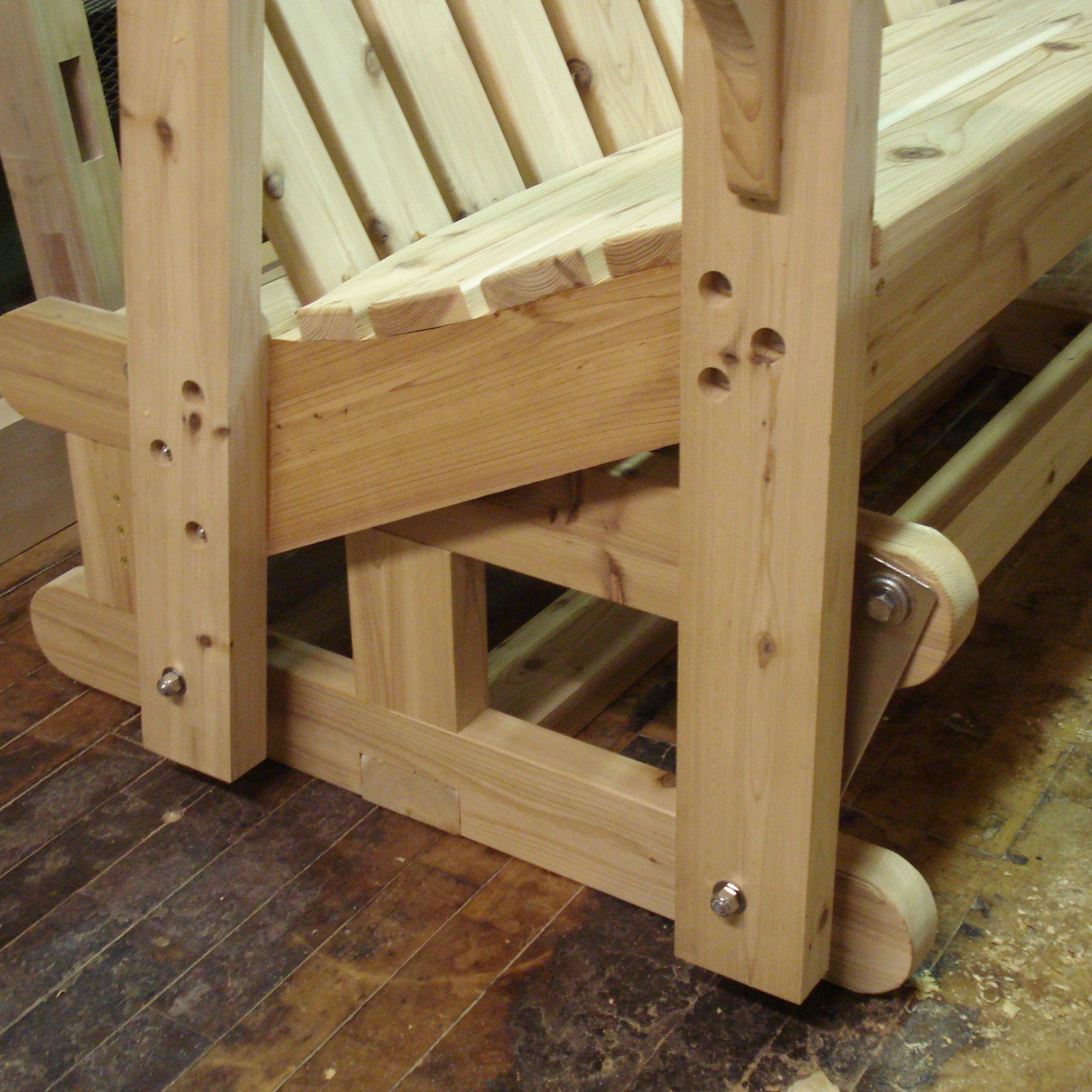 Furniture Traditional Wooden Porch Glider Design For Your Within Traditional Glider Benches (View 16 of 25)