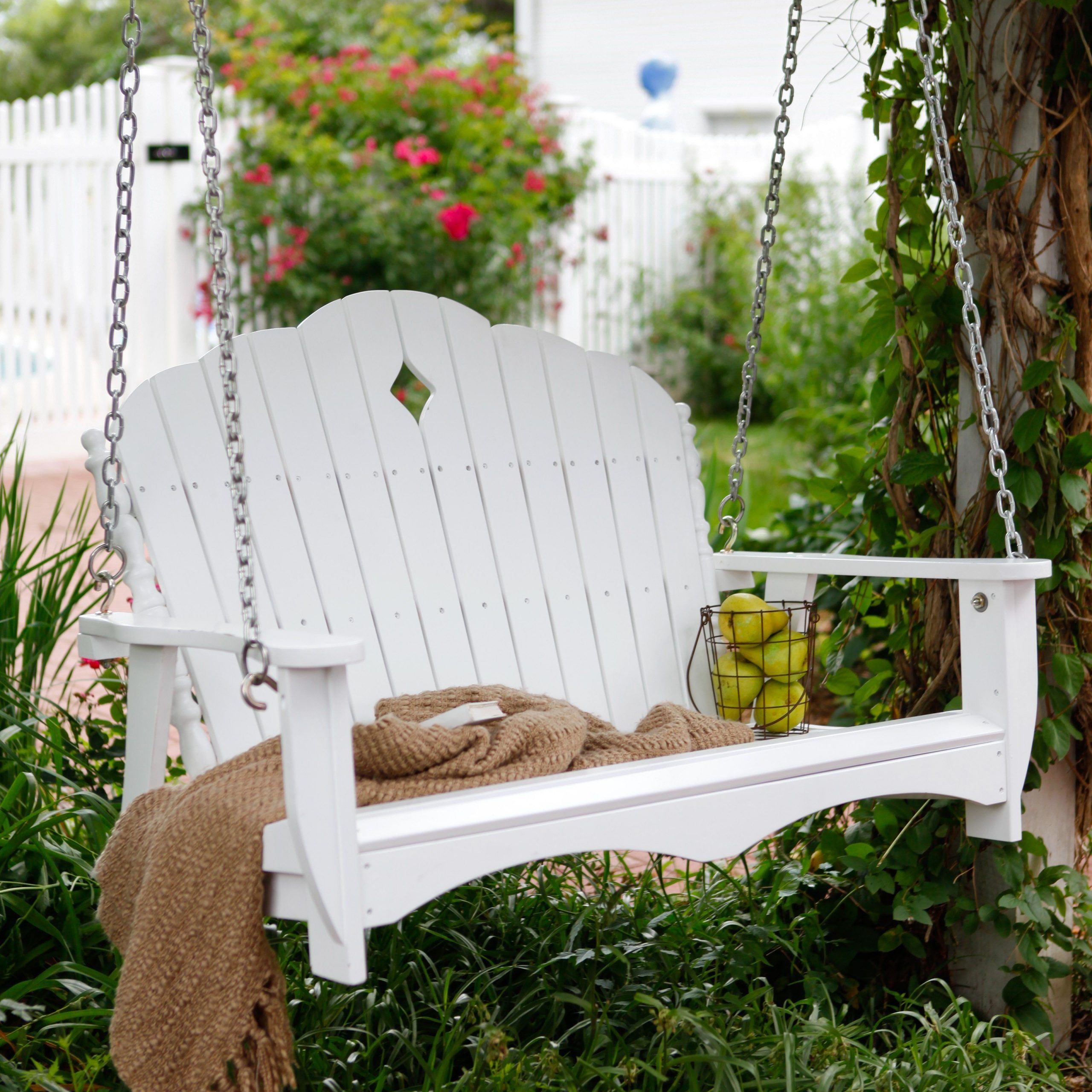 Have To Have It. East Cottage 4 Ft. Wood Classic Porch Swing In Classic Porch Swings (Photo 19 of 25)