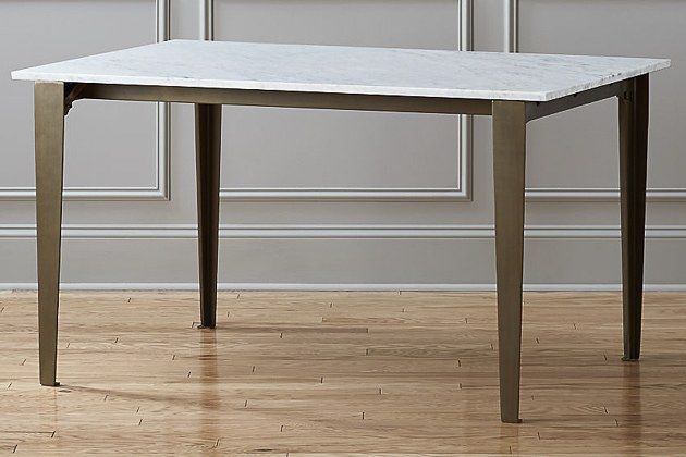 How To Buy A Dining Or Kitchen Table And Ones We Like For With Regard To Thick White Marble Slab Dining Tables With Weathered Grey Finish (Photo 7 of 25)