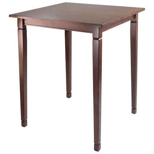 Kingsgate Transitional 4 Seating Square Casual Dining Table – Antique Walnut Inside Transitional Antique Walnut Square Casual Dining Tables (View 1 of 25)