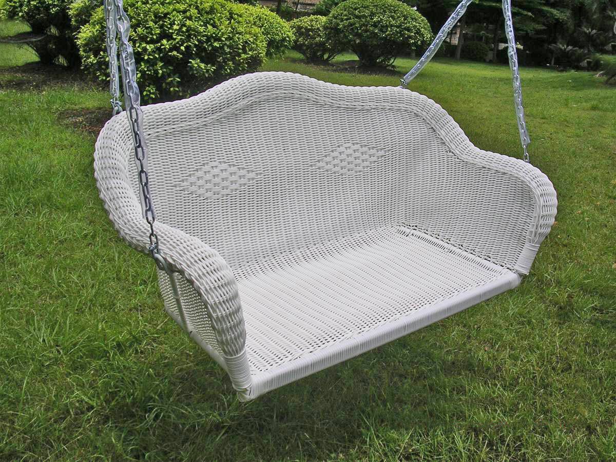 Lark Manor Narron Porch Swing & Reviews | Wayfair With Regard To 1 Person Antique Black Iron Outdoor Swings (View 22 of 25)