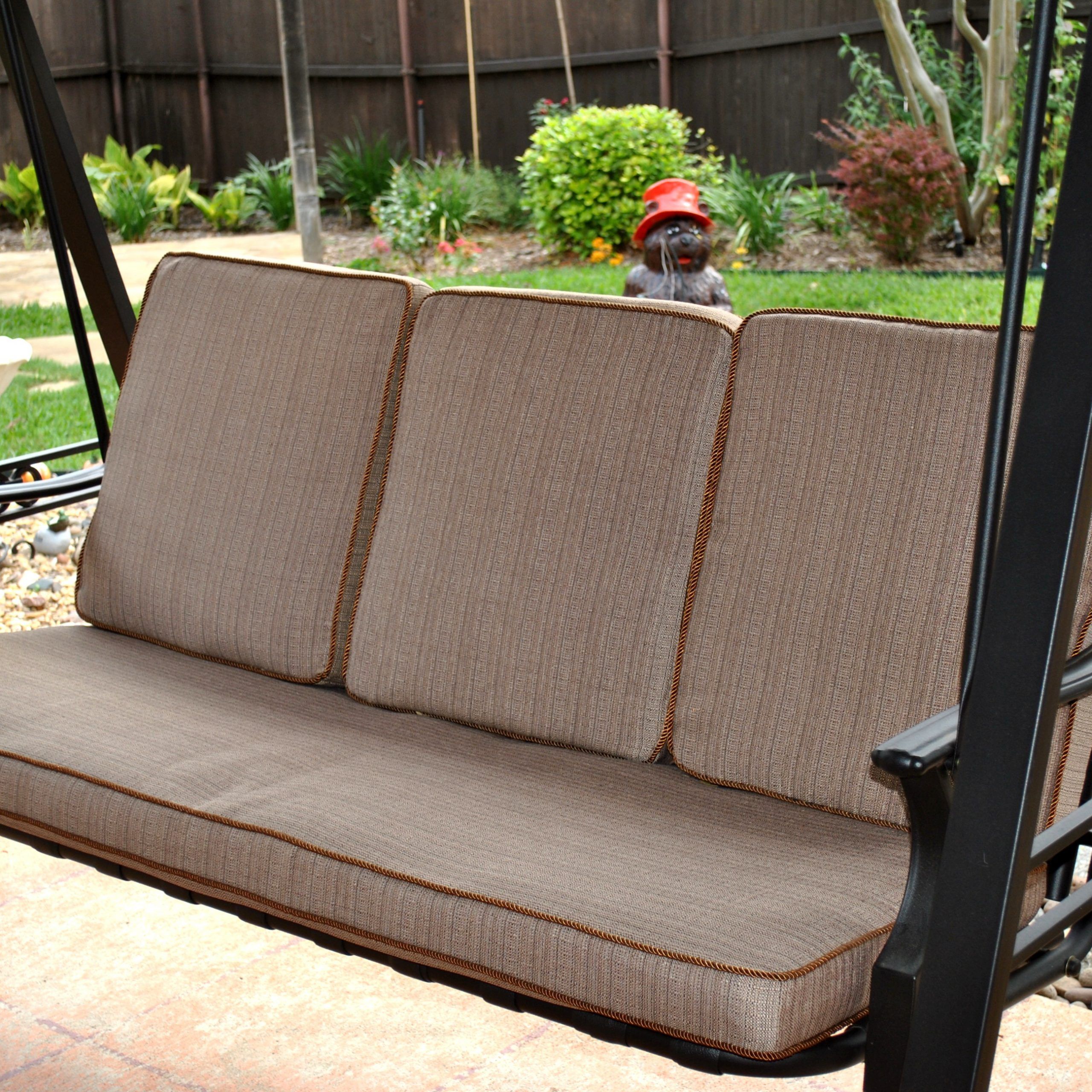 Lovely Outside Swing Cushions Cushion Ideas 261942 – Cushion Intended For Deluxe Cushion Sunbrella Porch Swings (View 17 of 25)