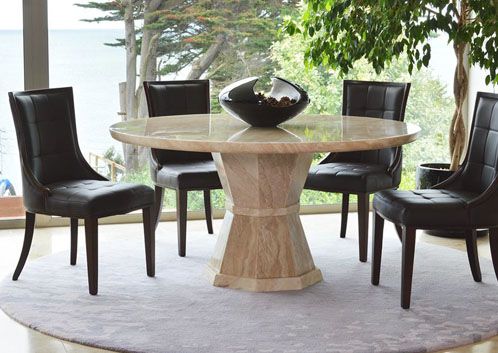 Marcello Dining Table Round Medium With Regard To Medium Dining Tables (View 15 of 25)