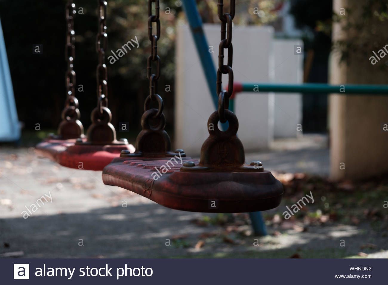 Metal Swings Stock Photos & Metal Swings Stock Images – Page Throughout 2 Person Hammered Bronze Iron Outdoor Swings (Photo 8 of 25)