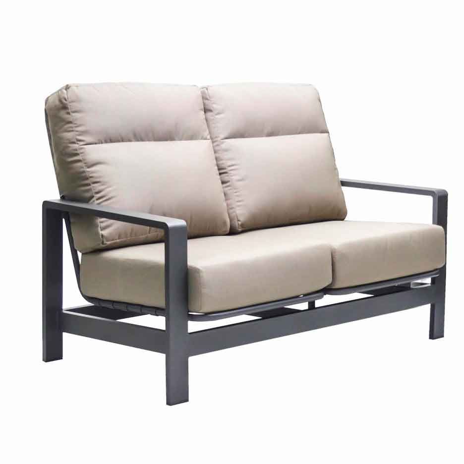 Outdoor Loveseats | Outdoor Furniture | Sunnyland Patio Regarding Padded Sling Loveseats With Cushions (View 20 of 25)