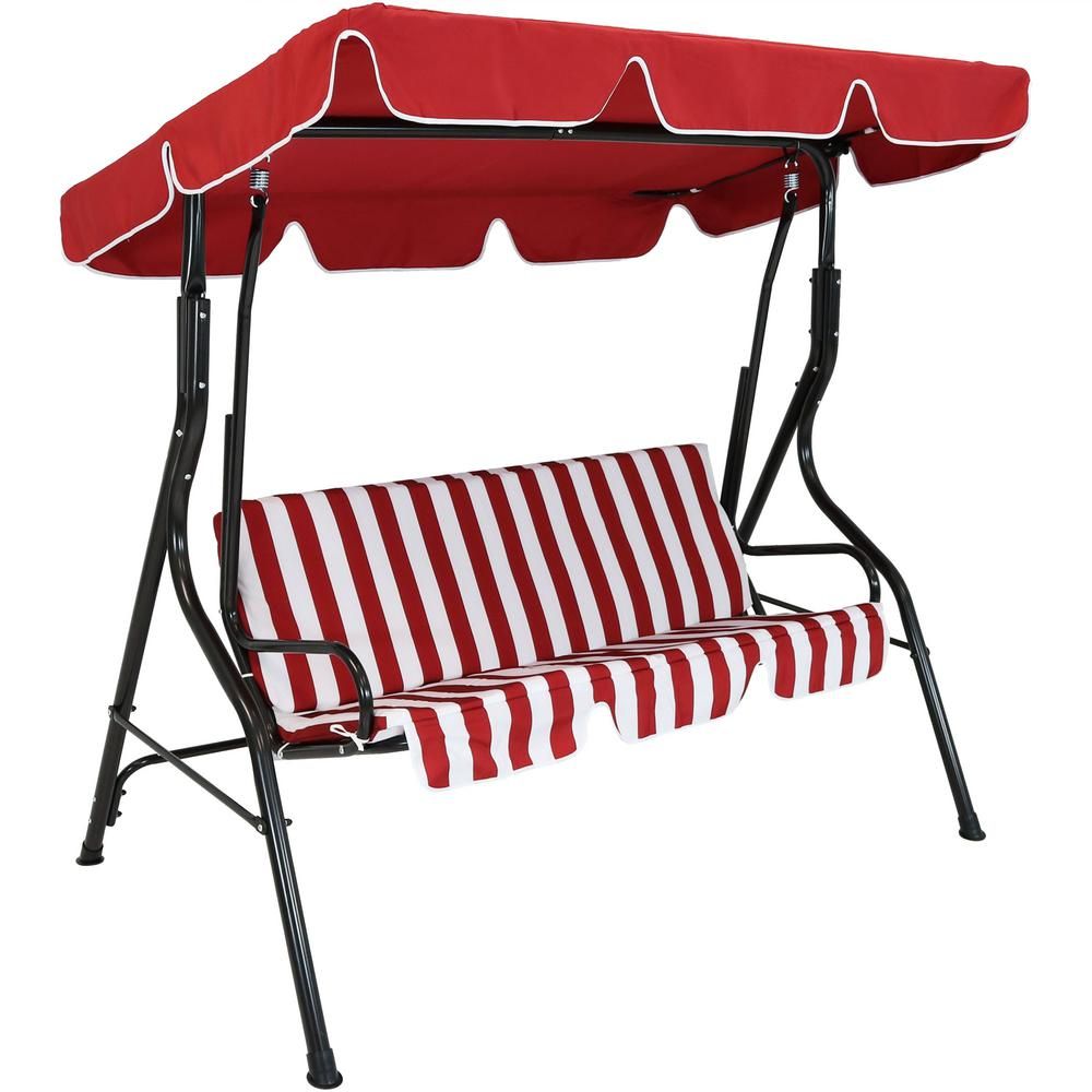 Patio Swings – Patio Chairs – The Home Depot For 2 Person Gray Steel Outdoor Swings (Photo 17 of 25)