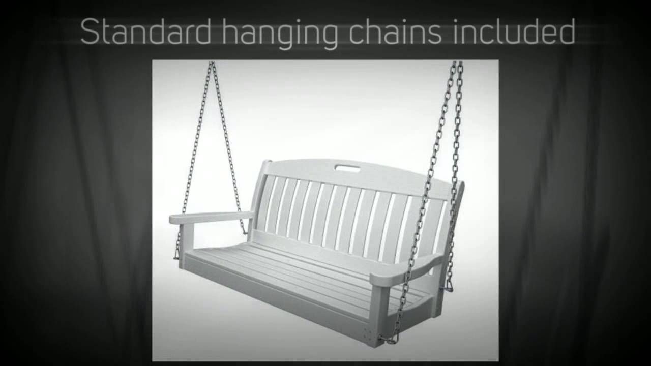 Polywood Nautical 4Ft. Recycled Plastic Porch Swing – Ns48 Pertaining To Nautical Porch Swings (Photo 7 of 25)