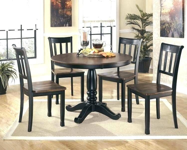 Round Glass Top Dining Table Set Chairs Room Furniture Within Modern Round Glass Top Dining Tables (Photo 19 of 25)