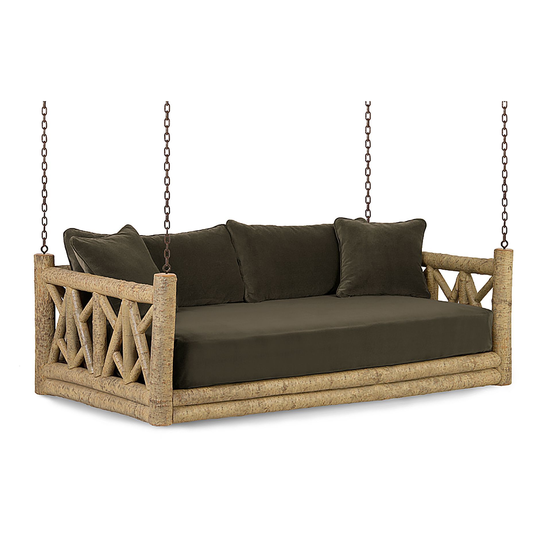Rustic Hanging Daybed #4635 | Transitional Decor, Porch With Country Style Hanging Daybed Swings (Photo 2 of 25)