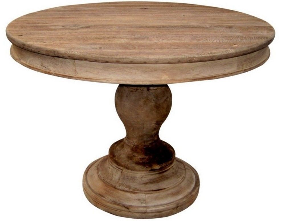Rustic Wood Round Dining Table Design Home Exterior Julian Throughout Small Round Dining Tables With Reclaimed Wood (View 5 of 25)