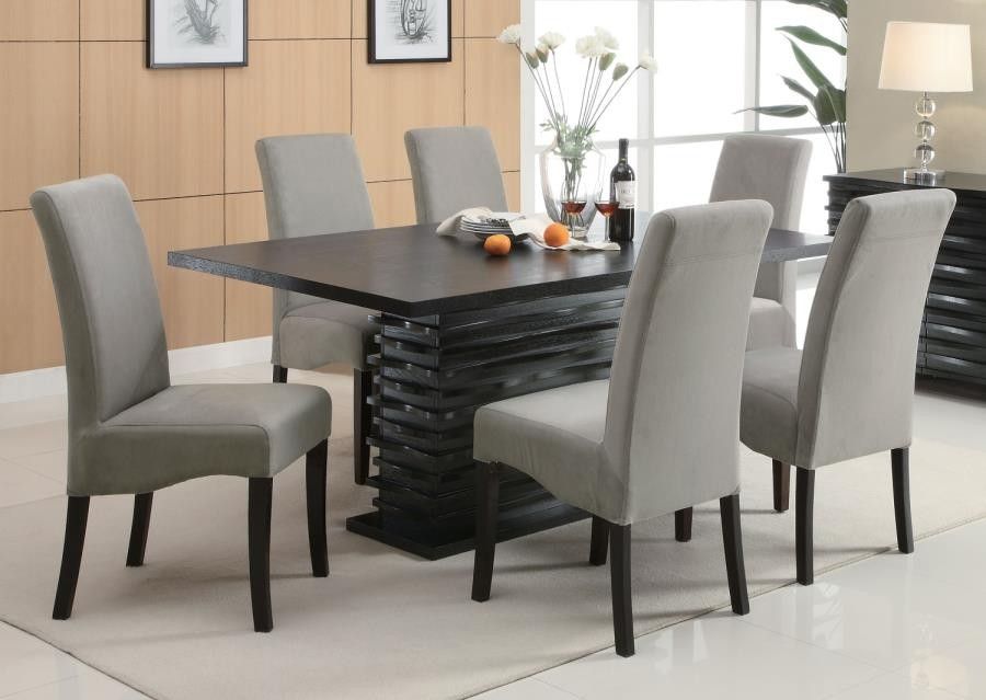 Stanton Collection – Stanton Contemporary Black Rectangular Dining Table For Contemporary Rectangular Dining Tables (Photo 12 of 25)