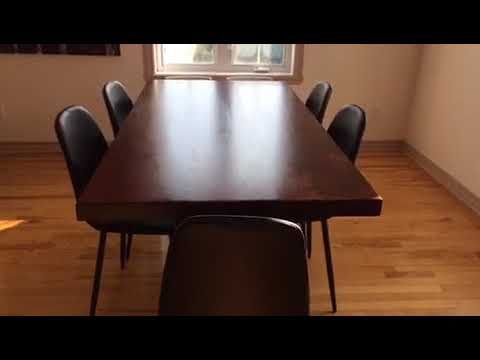 Straight Cut Acacia Dining Table With Black X Legs/honey Walnut With Regard To Acacia Dining Tables With Black X Leg (View 10 of 25)