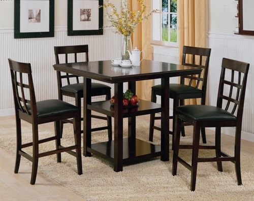 Style: 7801 Color: Cappuccino | Dining Room Furniture Sets Throughout Cappuccino Finish Wood Classic Casual Dining Tables (Photo 4 of 25)