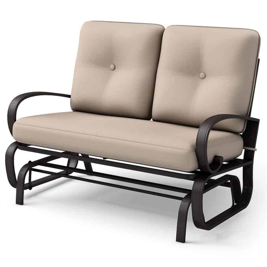 The 10 Best Patio Gliders (2020) Inside Double Glider Benches With Cushion (Photo 21 of 25)