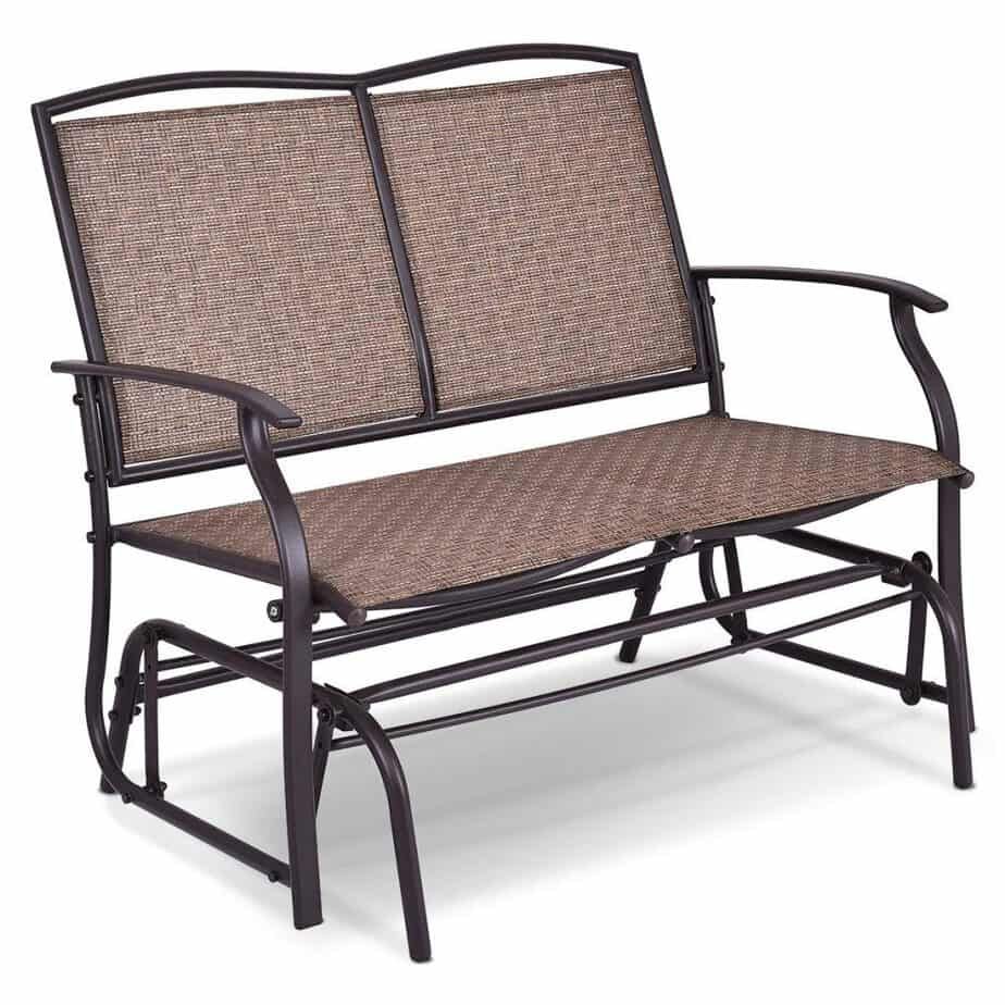 The 10 Best Patio Gliders (2020) Within Metal Powder Coat Double Seat Glider Benches (Photo 15 of 25)