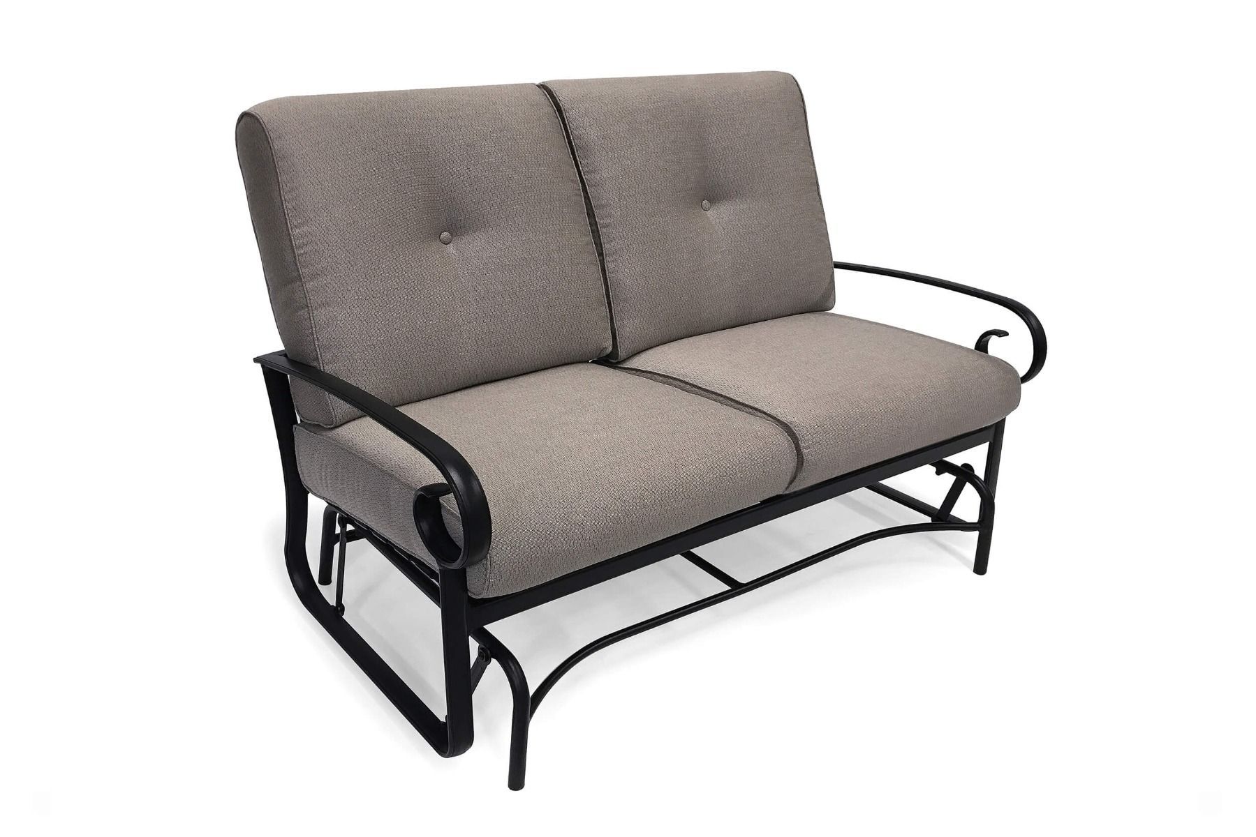 Veneto Cushion Loveseat Glider Intended For Padded Sling Loveseats With Cushions (Photo 2 of 25)