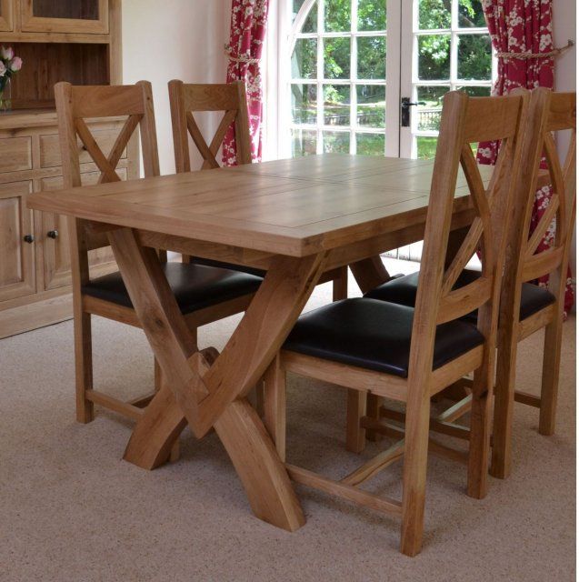 Wessex Oak Ox Bow Extending Dining Table For Medium Dining Tables (View 3 of 25)