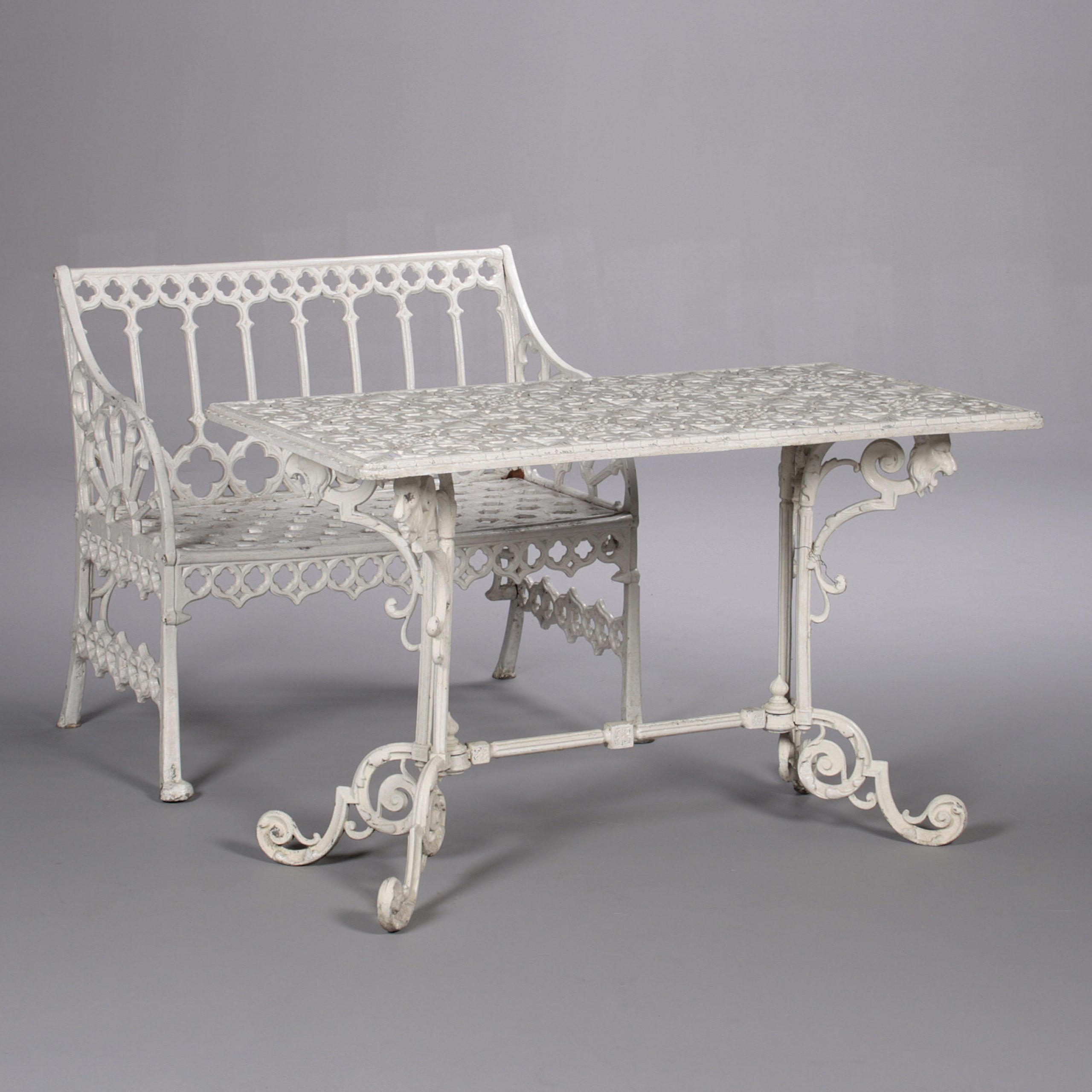 Auction – The Henley Sale At 21.07.2007 – Lotsearch Regarding Norrie Metal Garden Benches (Photo 21 of 25)