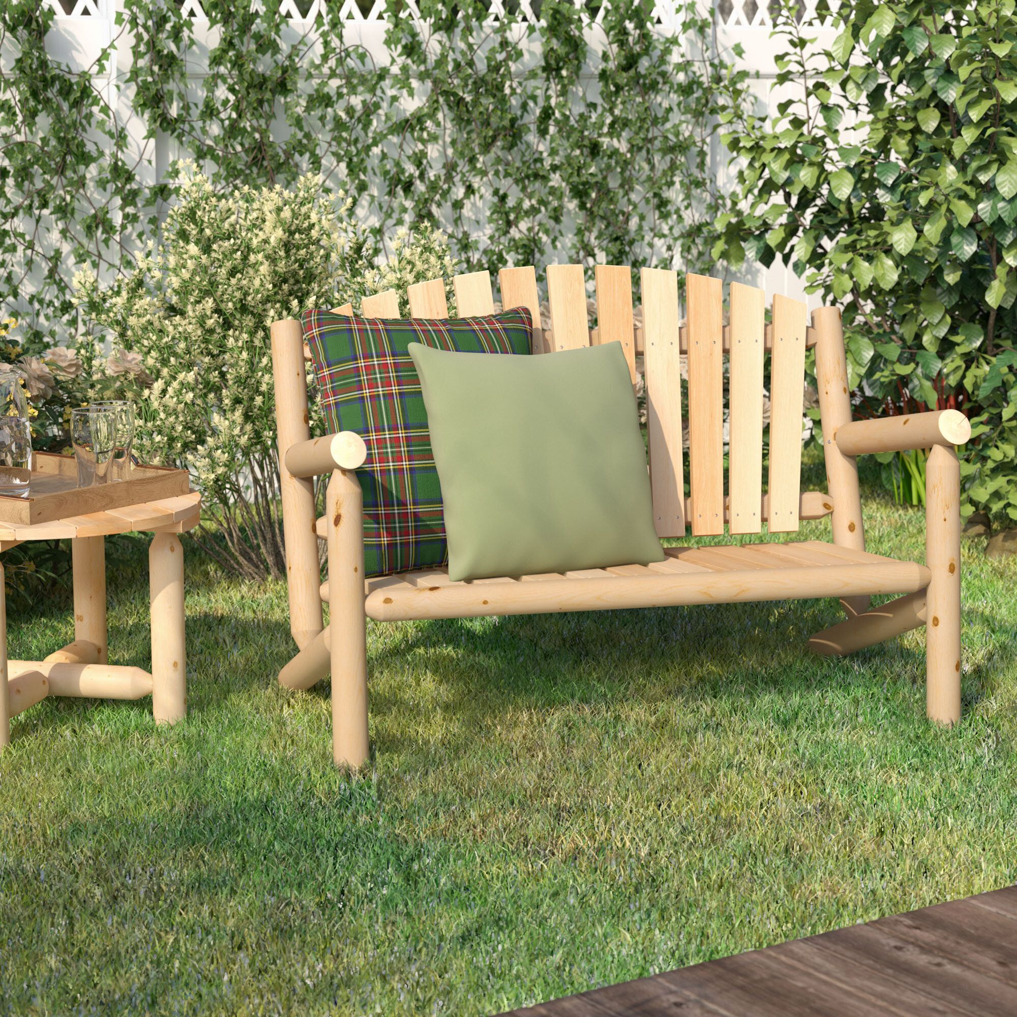 Back Included Loon Peak® Wood Benches You'Ll Love In 2020 Pertaining To Lucille Timberland Wooden Garden Benches (View 7 of 25)