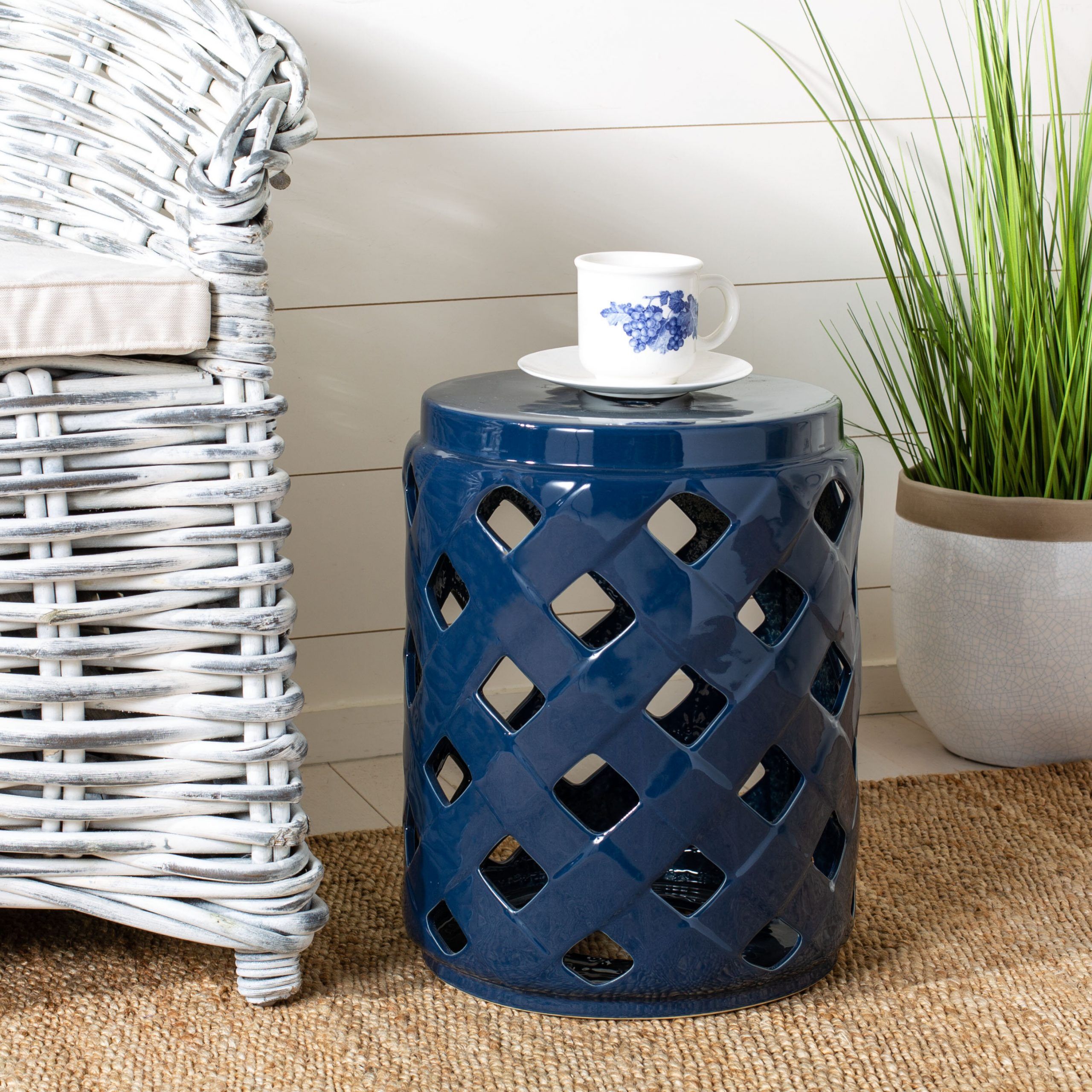 Blue & White Garden Stools You'Ll Love In 2020 | Wayfair With Brode Ceramic Garden Stools (View 7 of 25)