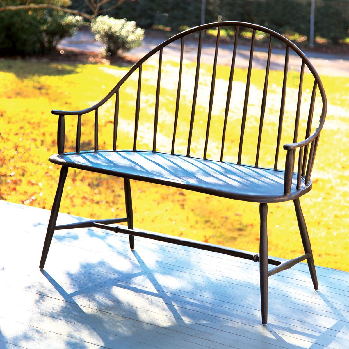 Cast Aluminum Outdoor Settee| Concord Collection | Outdoor With Gehlert Traditional Patio Iron Garden Benches (View 23 of 25)
