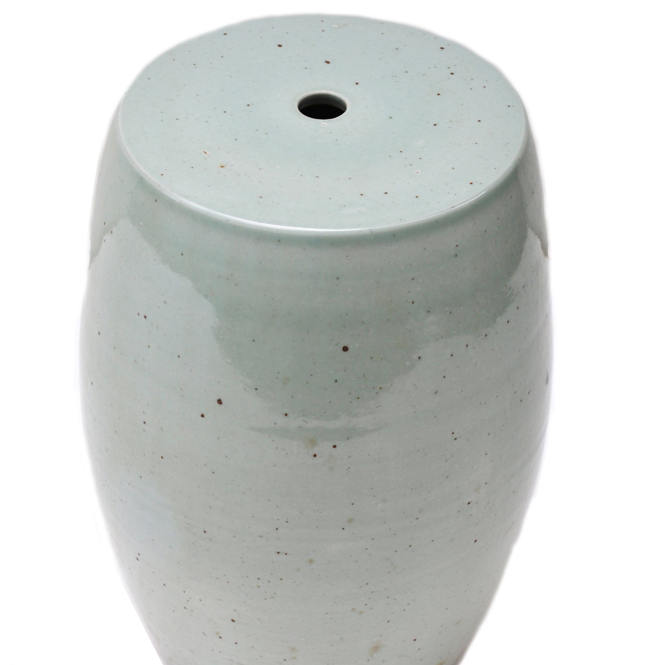 Celadon Glazed Ceramic Garden Stool Pertaining To Ceramic Garden Stools (View 2 of 25)