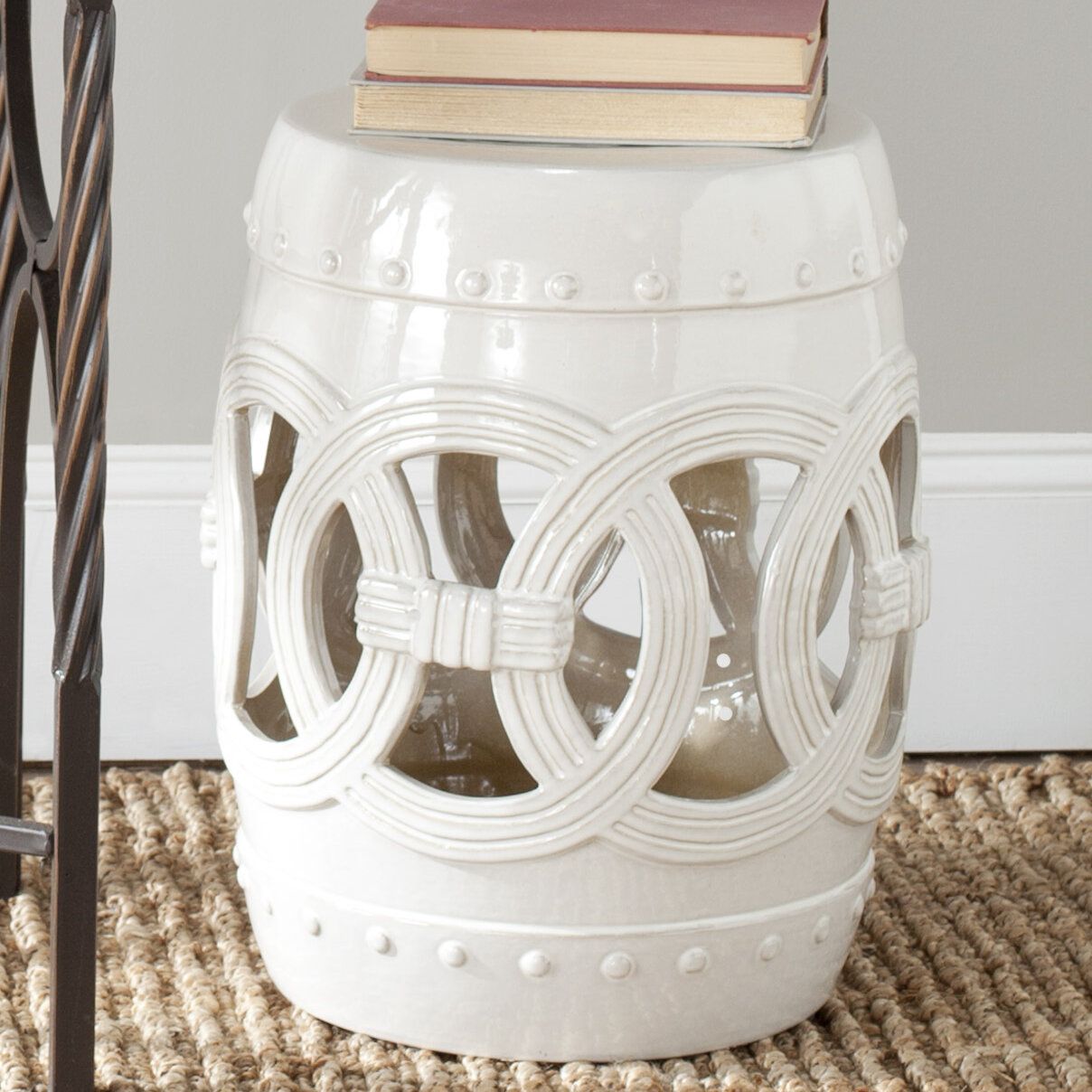 Garden White Accent Stools You'Ll Love In 2020 | Wayfair Throughout Tufan Cement Garden Stools (Photo 16 of 25)