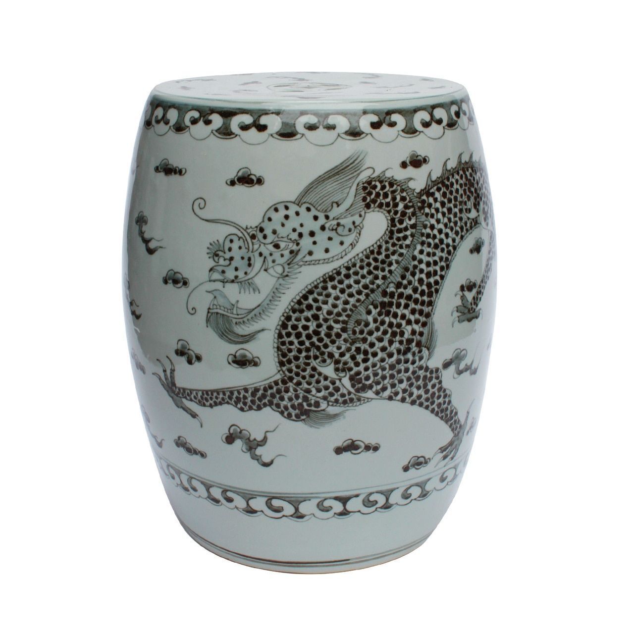 Hong Wu Dragon Porcelain Garden Stool | Garden Stool, Dragon With Regard To Dragon Garden Stools (View 12 of 26)