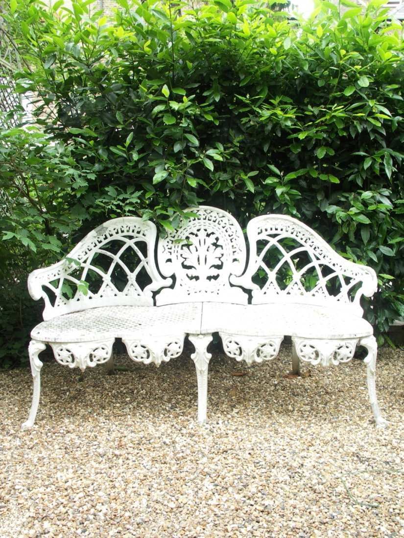 Love Seat | Wrought Iron Garden Furniture, Garden Bench Pertaining To Michelle Metal Garden Benches (Photo 7 of 25)