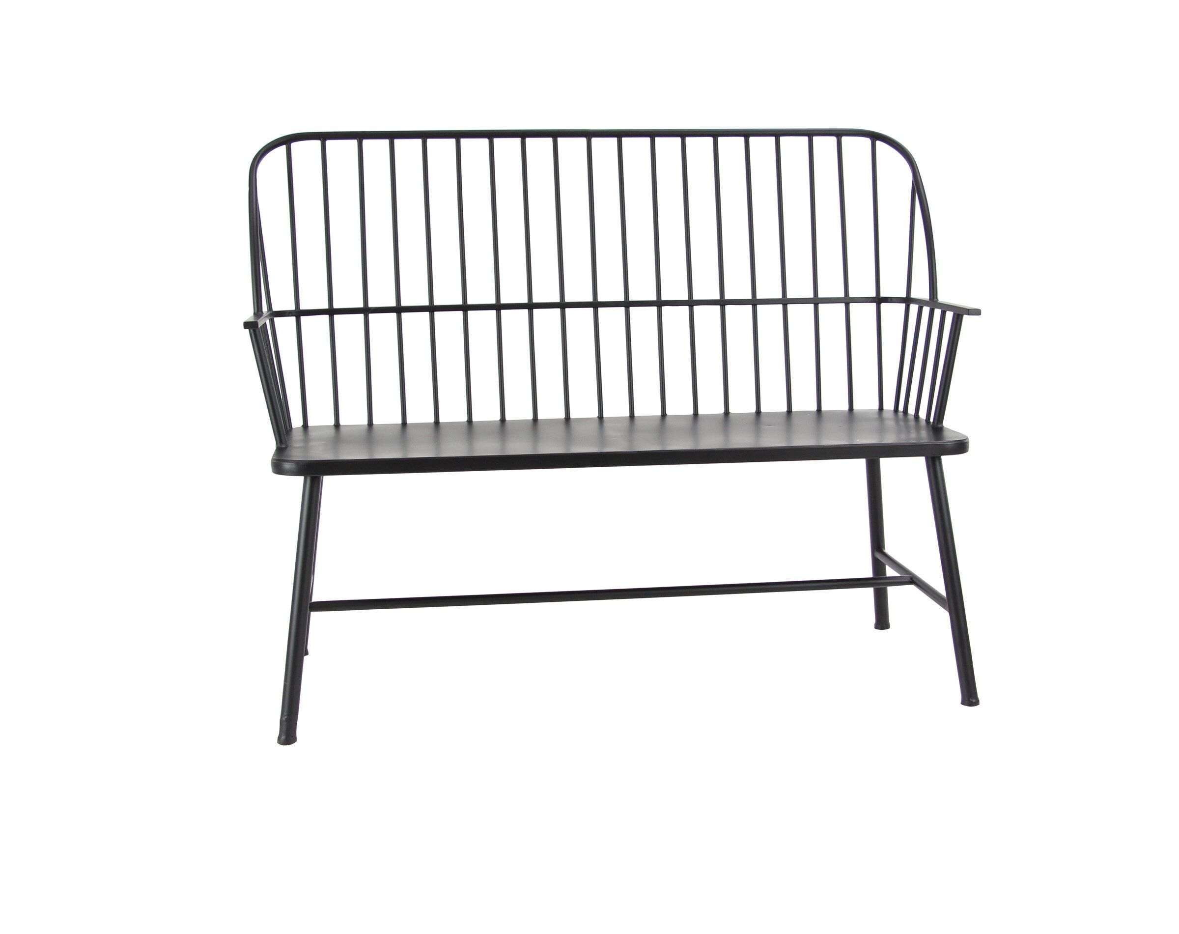 Metal Patio Benches You'Ll Love In 2020 | Wayfair With Krystal Ergonomic Metal Garden Benches (Photo 4 of 25)