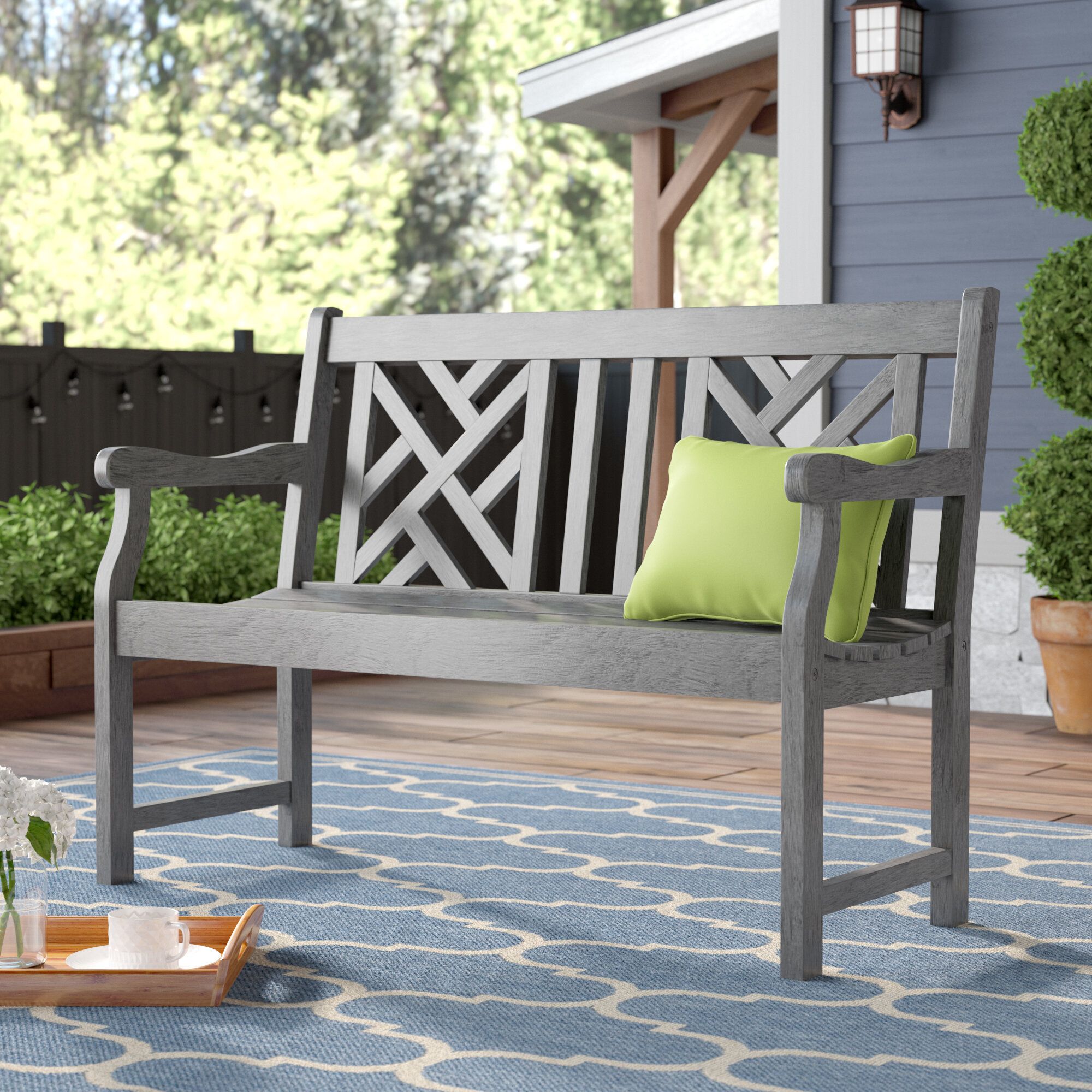 Outdoor Benches You'Ll Love In 2020 | Wayfair Inside Coleen Outdoor Teak Garden Benches (View 12 of 25)
