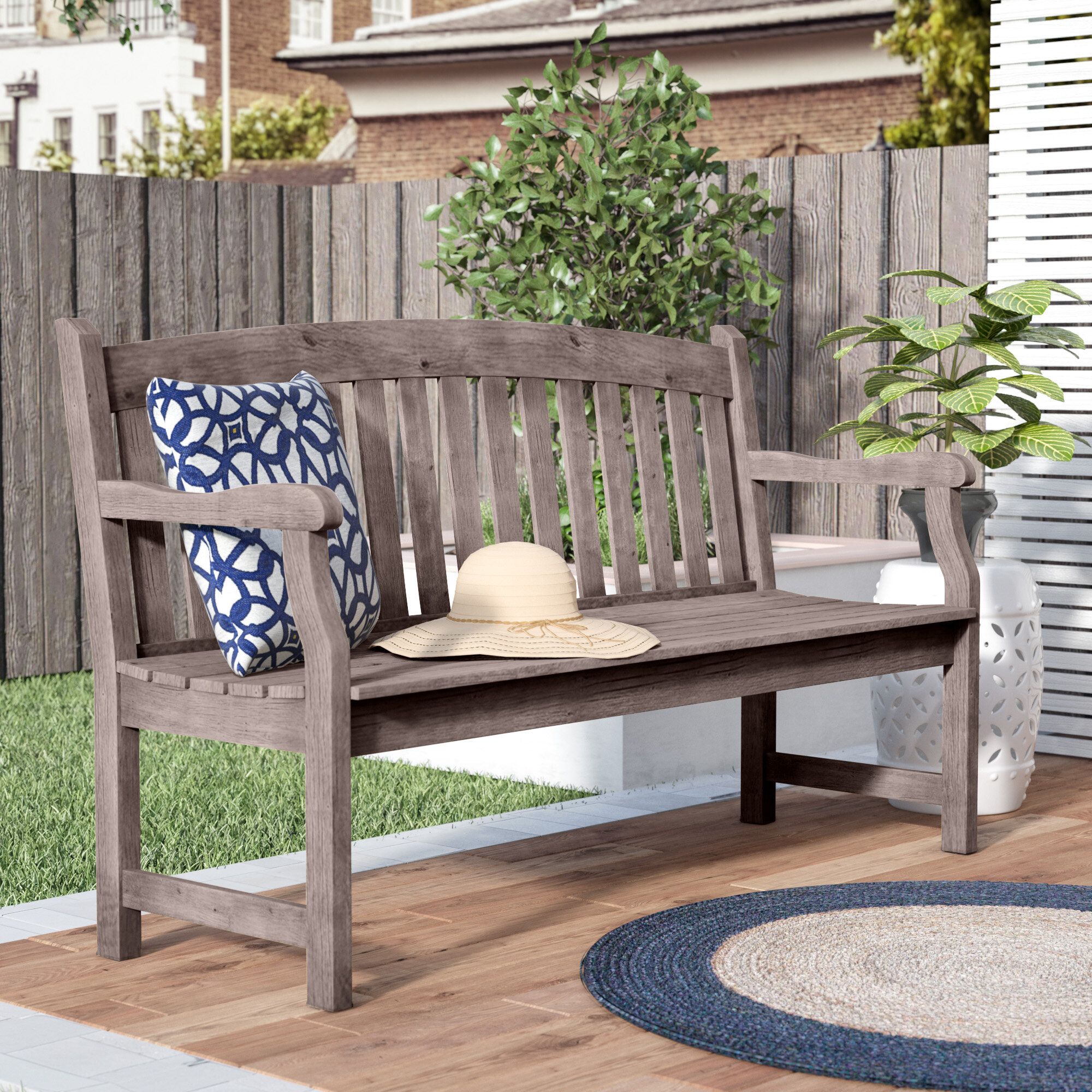 Outdoor Benches You'Ll Love In 2020 | Wayfair Throughout Coleen Outdoor Teak Garden Benches (View 20 of 25)