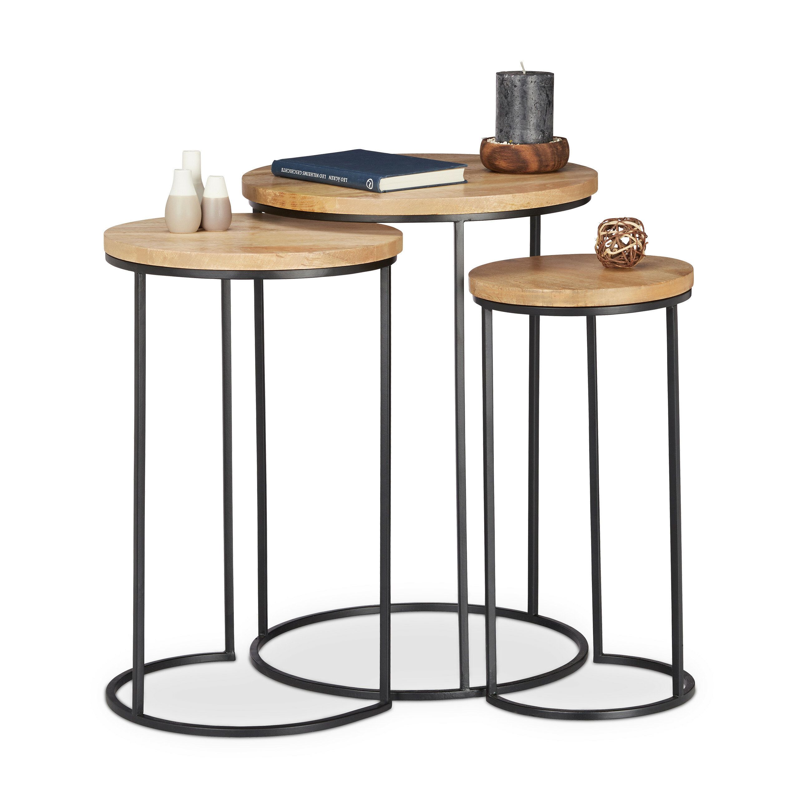 Stanwood 3 Piece Nesting Tables Pertaining To Standwood Metal Garden Stools (View 14 of 25)