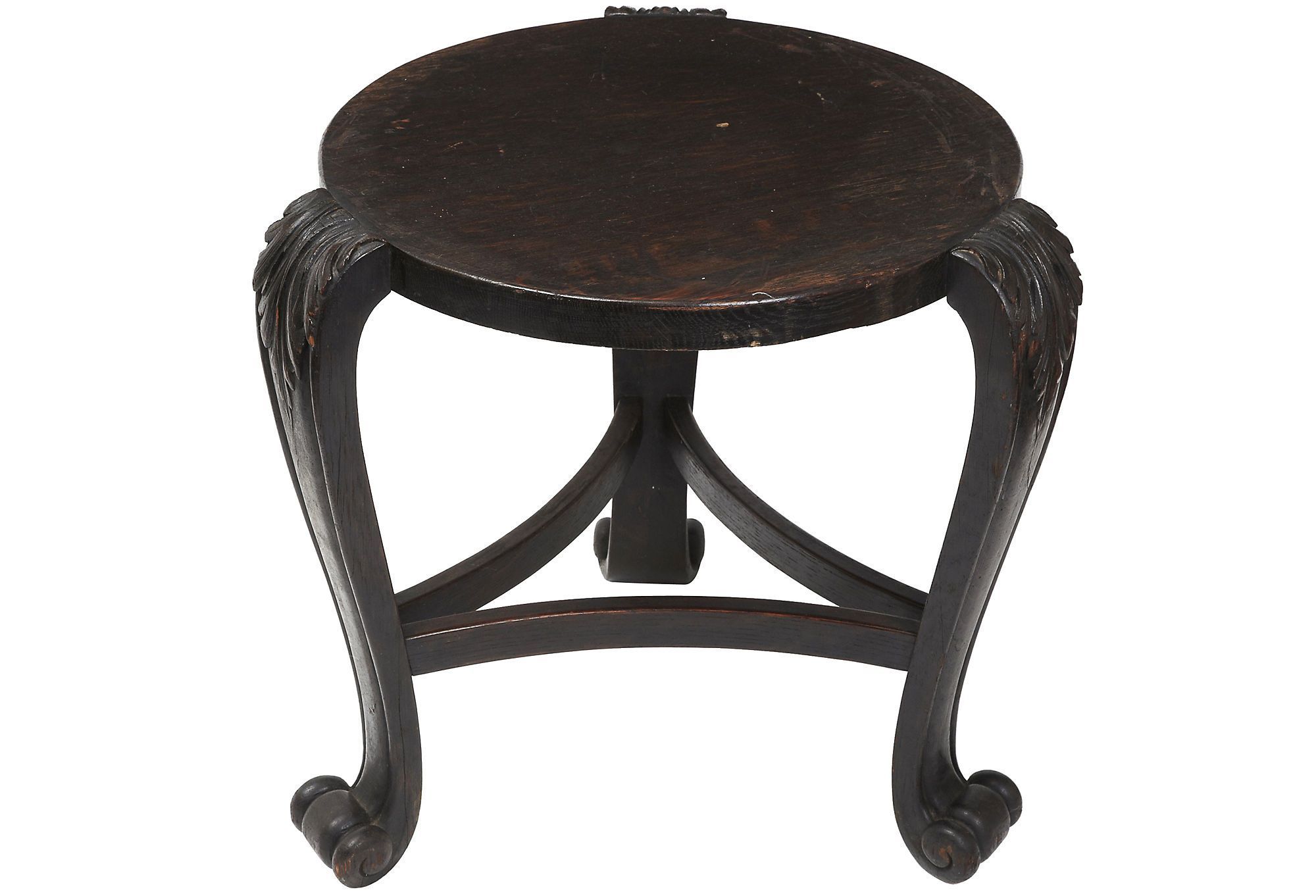 Stone Road Vintage – Vintage Oak Side Table | Oak Side Table For Oakside Ceramic Garden Stools (Photo 22 of 25)
