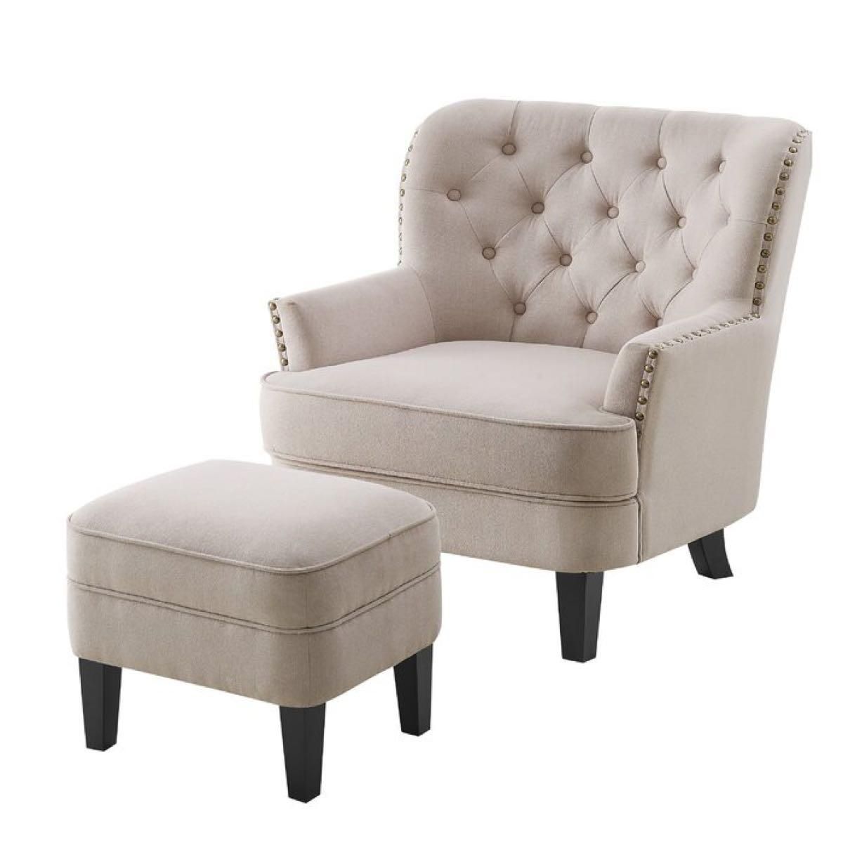 $140 · Kate Spade Pink — Nextdoor Pertaining To Michalak Cheswood Armchairs And Ottoman (View 7 of 15)
