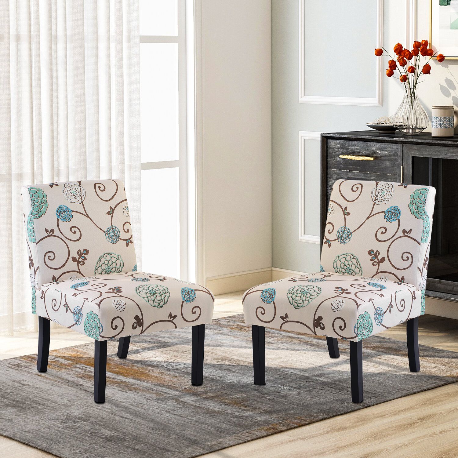 Featured Photo of Alush Accent Slipper Chairs (Set of 2)