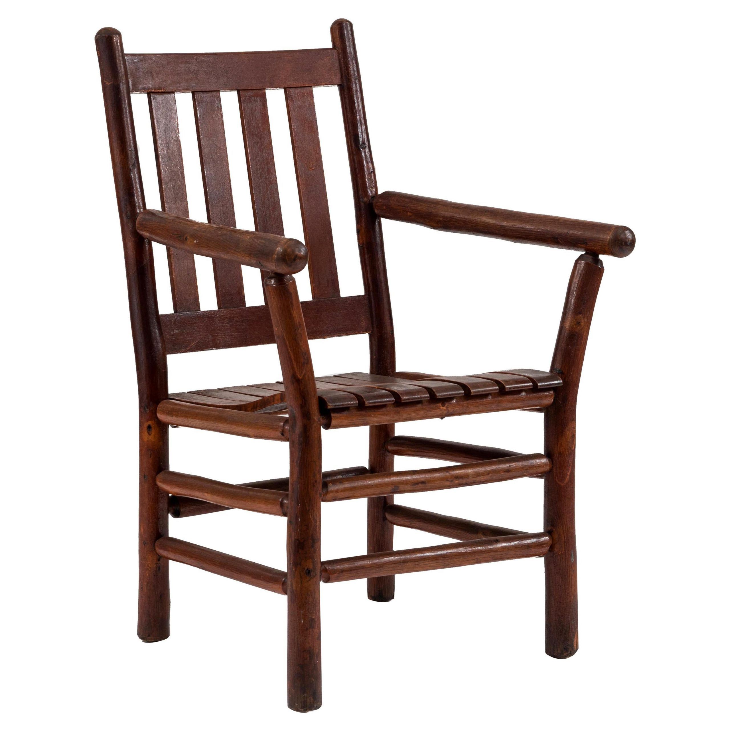 American Rustic Armchaircolumbus Hickory Furniture Co. With Columbus Armchairs (Photo 11 of 15)