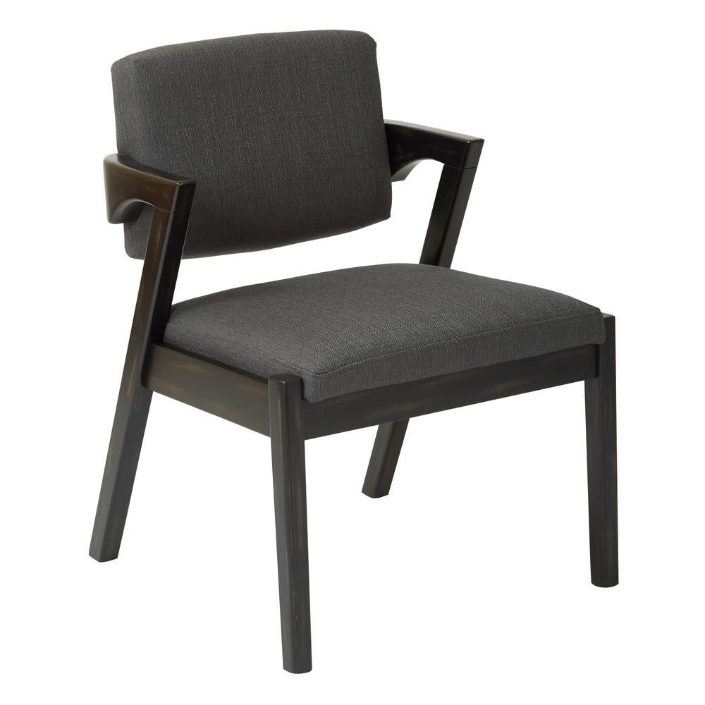 Ave Six Reign Gray Accent Chair Rgn K26 – The Home Depot Pertaining To Wadhurst Slipper Chairs (View 9 of 15)
