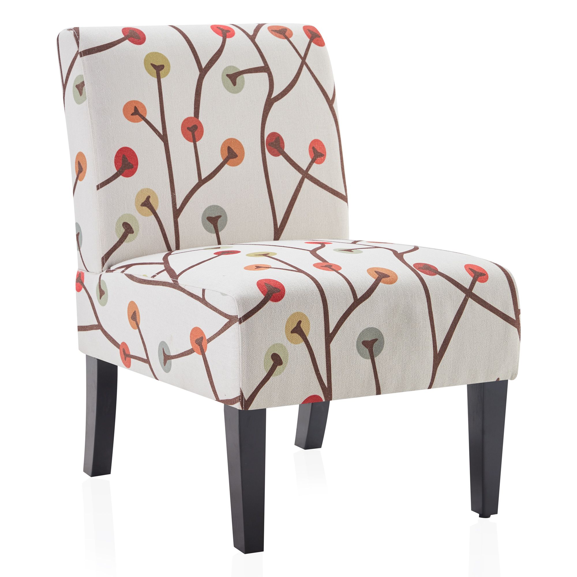Belleze Armless Contemporary Upholstered Single Curved Throughout Armless Upholstered Slipper Chairs (View 8 of 15)