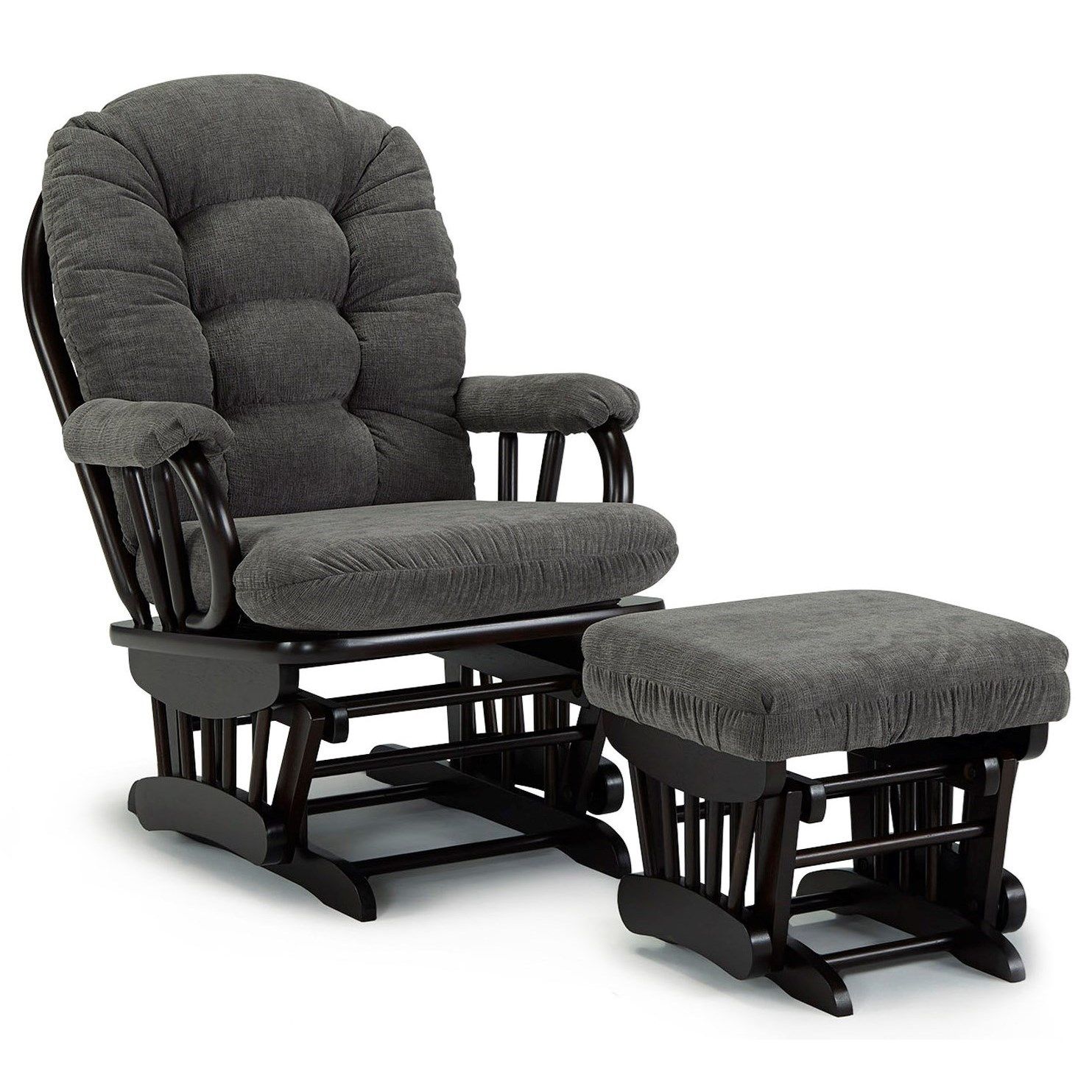 Best Home Furnishings Sona C4137+C0030 21523C Glider Chair In Artemi Barrel Chair And Ottoman Sets (Photo 15 of 15)