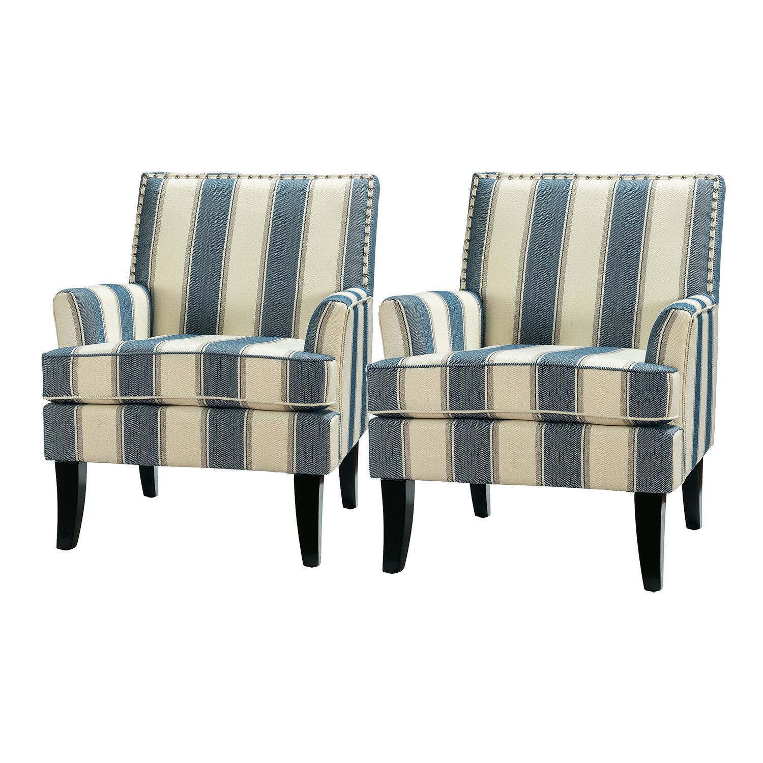 Bethine 27.15" W Polyester Armchair In Bethine Polyester Armchairs (Set Of 2) (Photo 1 of 15)