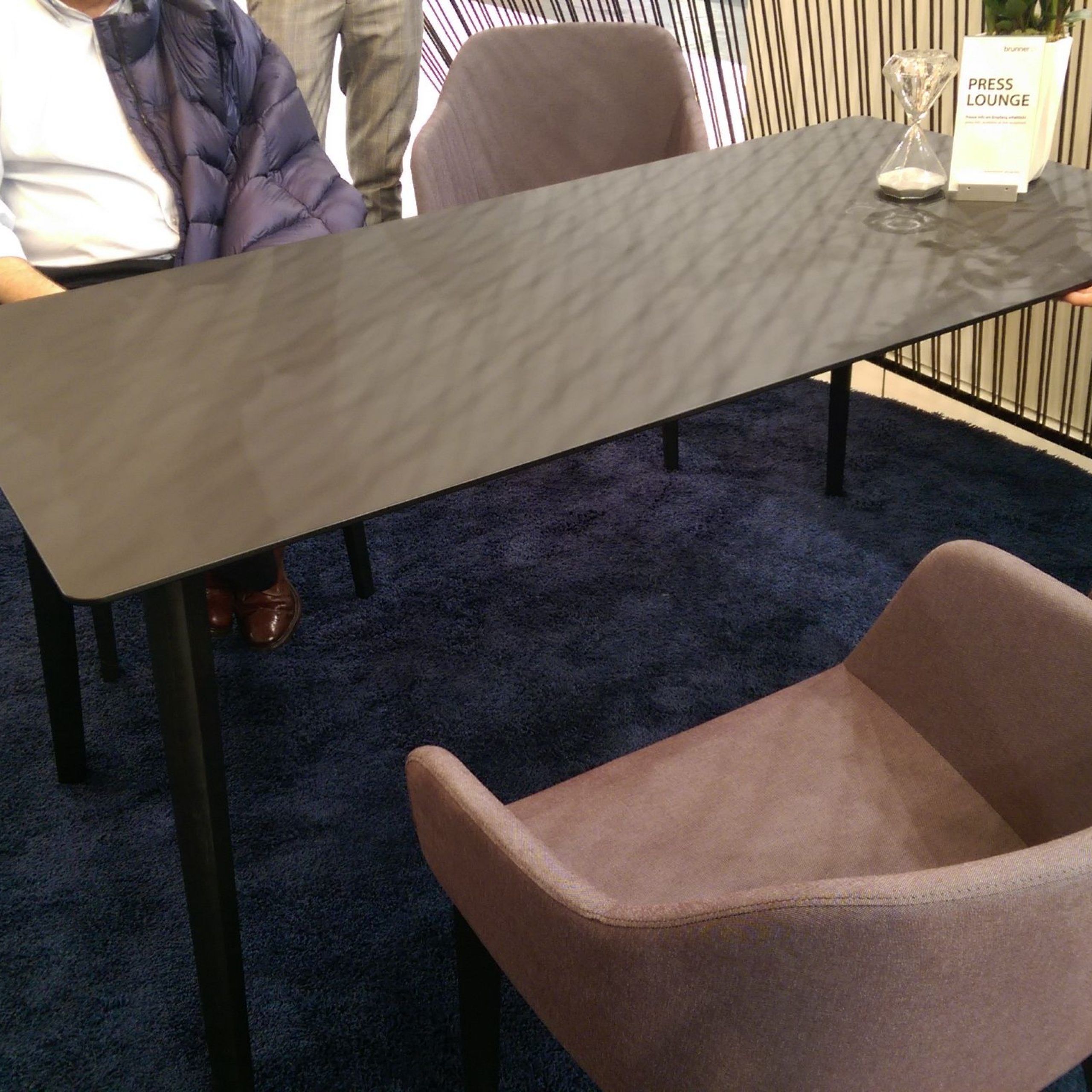 Brunner Nano Laminate Table. Beautiful From An Fm Regarding Ansby Barrel Chairs (Photo 14 of 15)