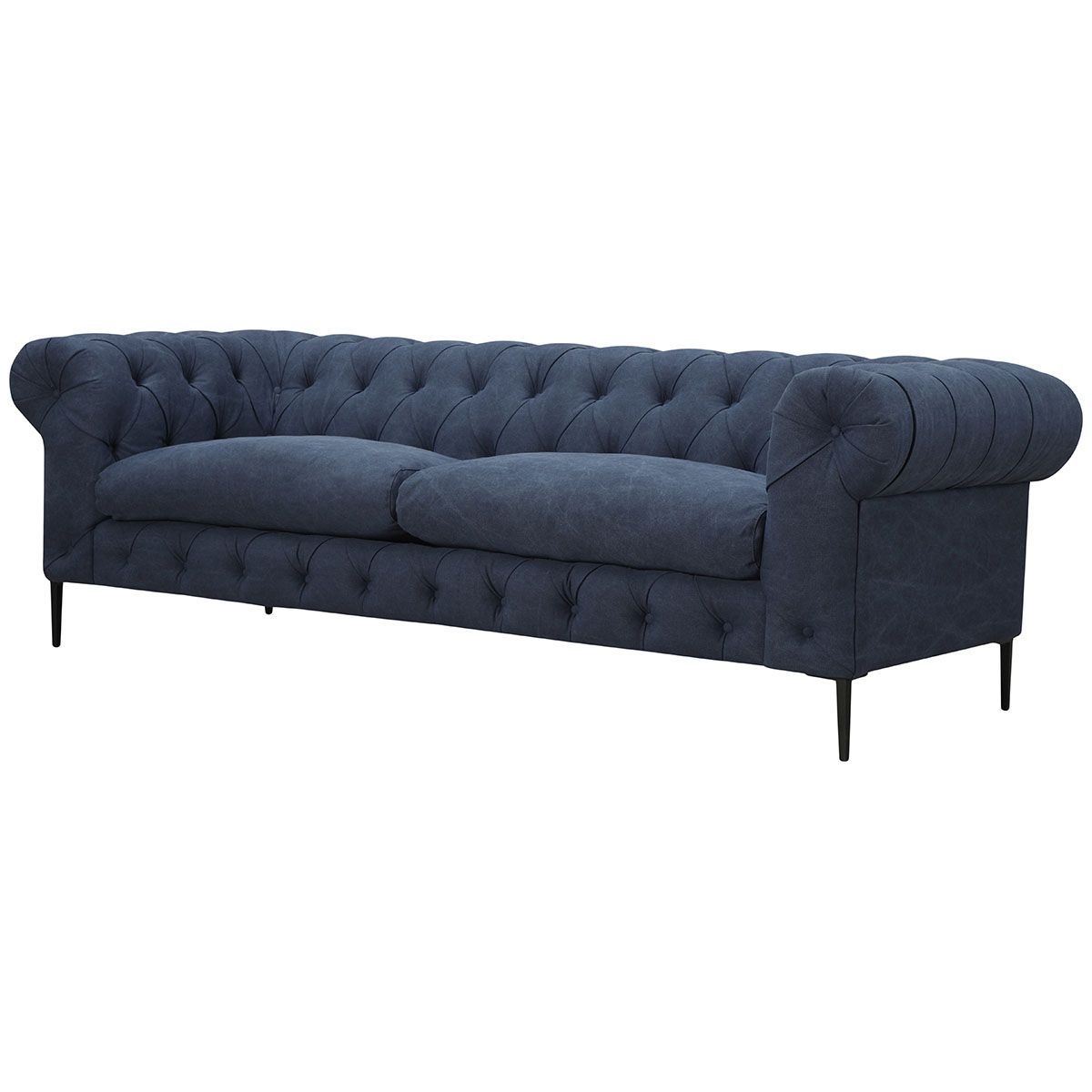 Canal Sofa | Furniture, Blue Sofa, Moe'S Home Collection Pertaining To Biggerstaff Polyester Blend Armchairs (View 6 of 15)