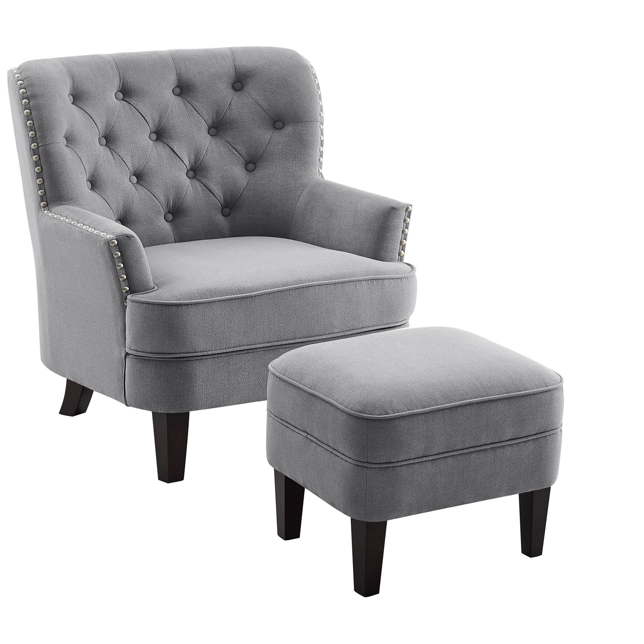 Daulton 20" W Velvet Side Chair Within Artemi Barrel Chair And Ottoman Sets (Photo 12 of 15)