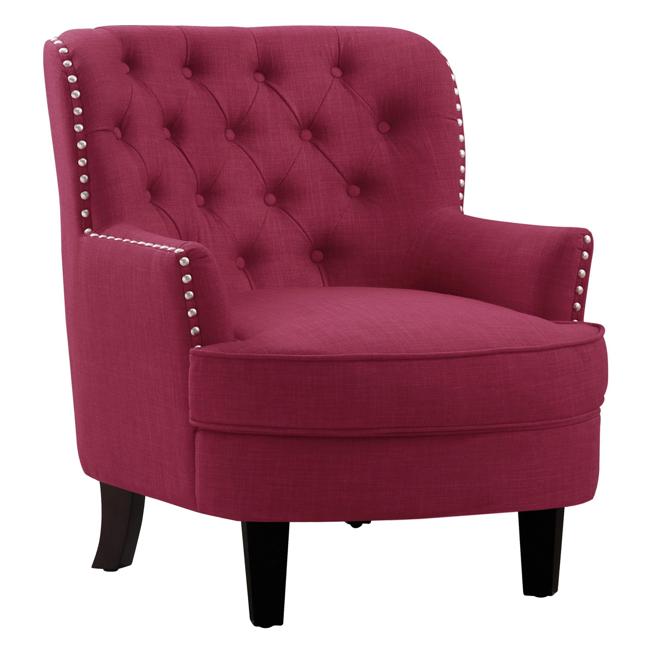 Furniture Classic And Traditional Living Room Marilyn Velvet Inside Lenaghan Wingback Chairs (Photo 14 of 15)