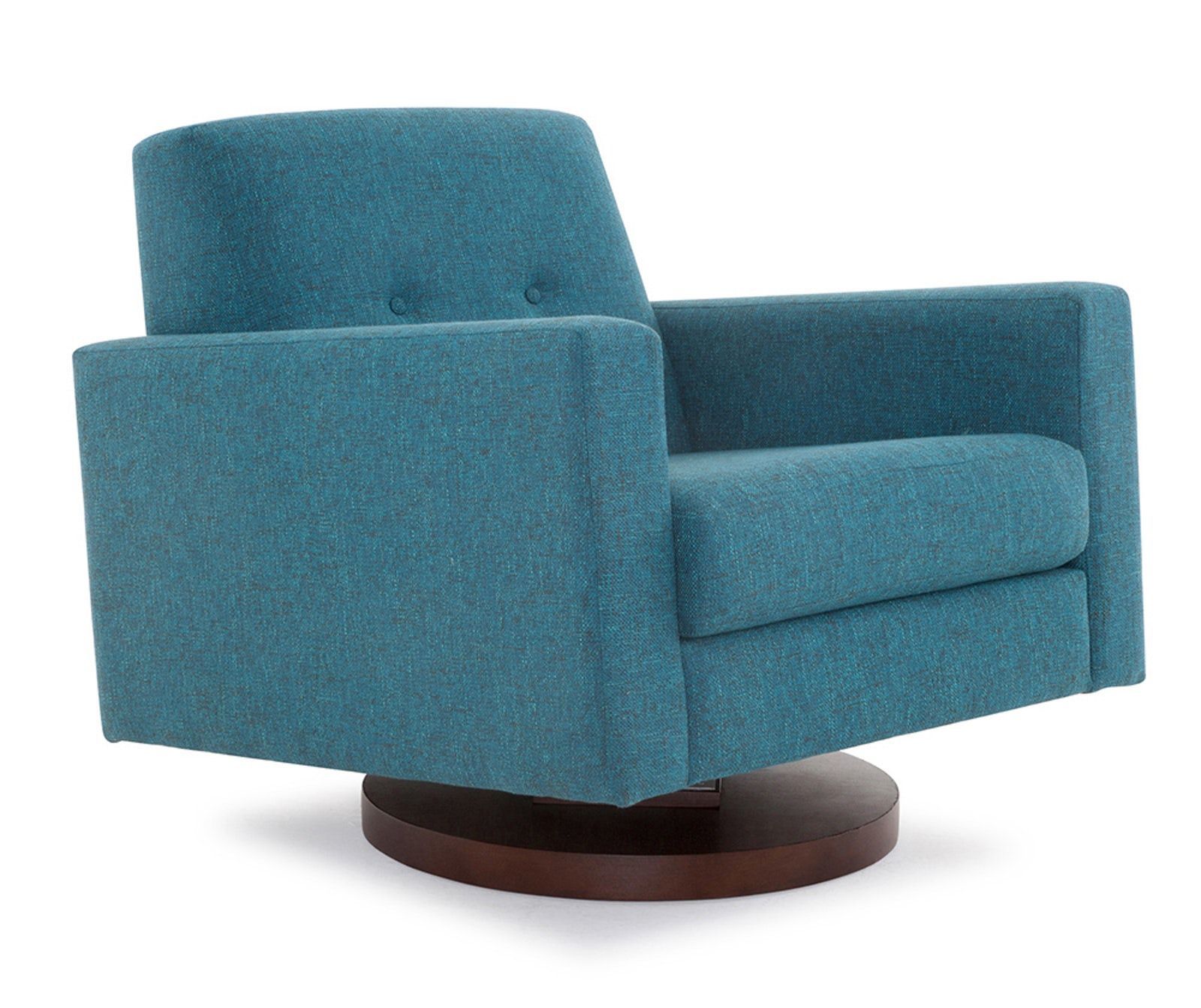 Korver Rocking Swivel Chair | Joybird | Swivel Chair, Chair With Biggerstaff Polyester Blend Armchairs (View 5 of 15)