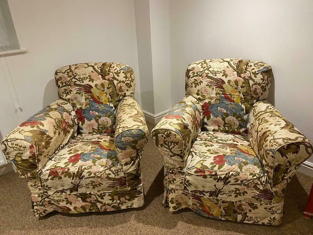 Pair Of Vintage Armchairs Good Condition £50 Each | In Axminster, Devon |  Gumtree For Nadene Armchairs (View 4 of 15)