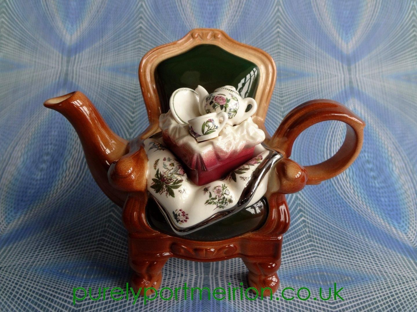 Paul Cardew Portmeirion Medium 'Armchair' Teapot, Tp6 Pertaining To Portmeirion Armchairs (Photo 1 of 15)