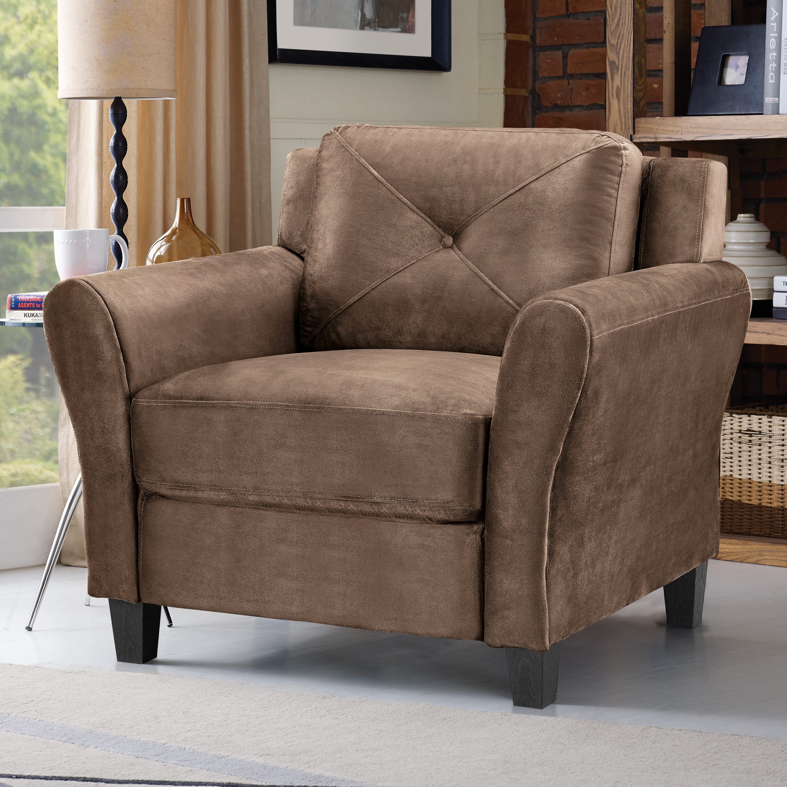 Round Arm Small Accent Chairs You'Ll Love In 2021 | Wayfair Intended For Ansar Faux Leather Barrel Chairs (Photo 7 of 15)