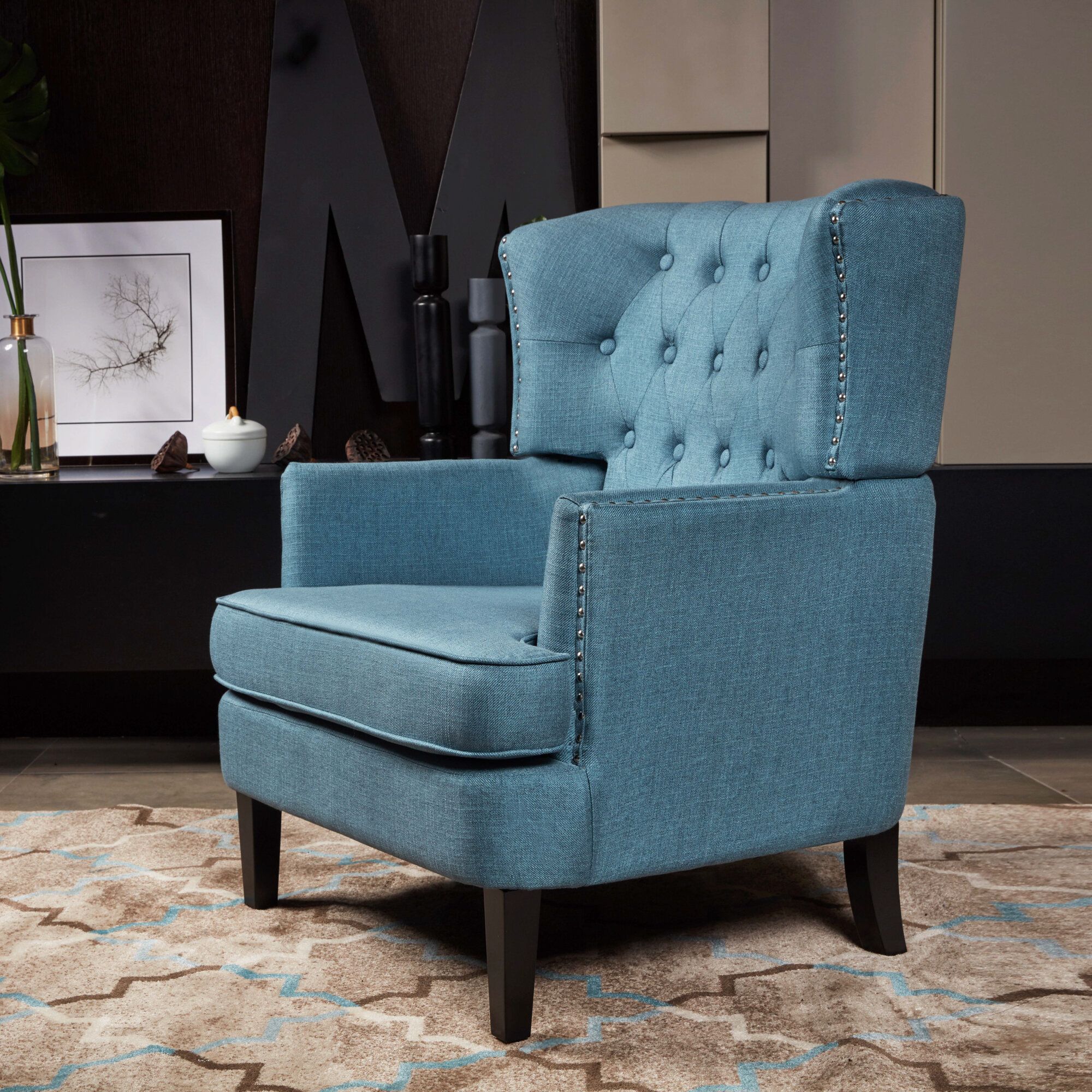 Tufted Wingback Accent Chairs You'Ll Love In 2021 | Wayfair In Galesville Tufted Polyester Wingback Chairs (View 8 of 15)